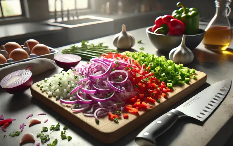 las verduras del ceviche