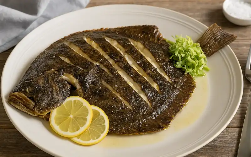 Ejemplo de imagen de cocina: rodaballo a la parrilla
