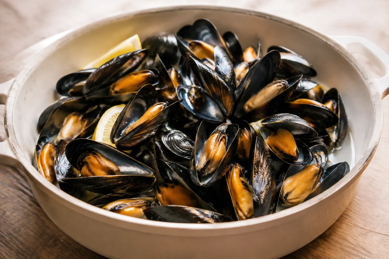 Mejillones al vapor