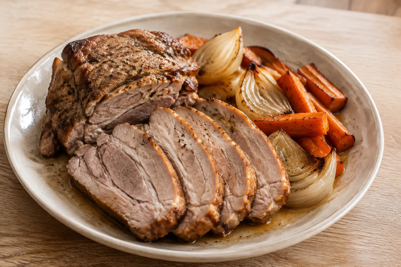 Aguja de cerdo al horno