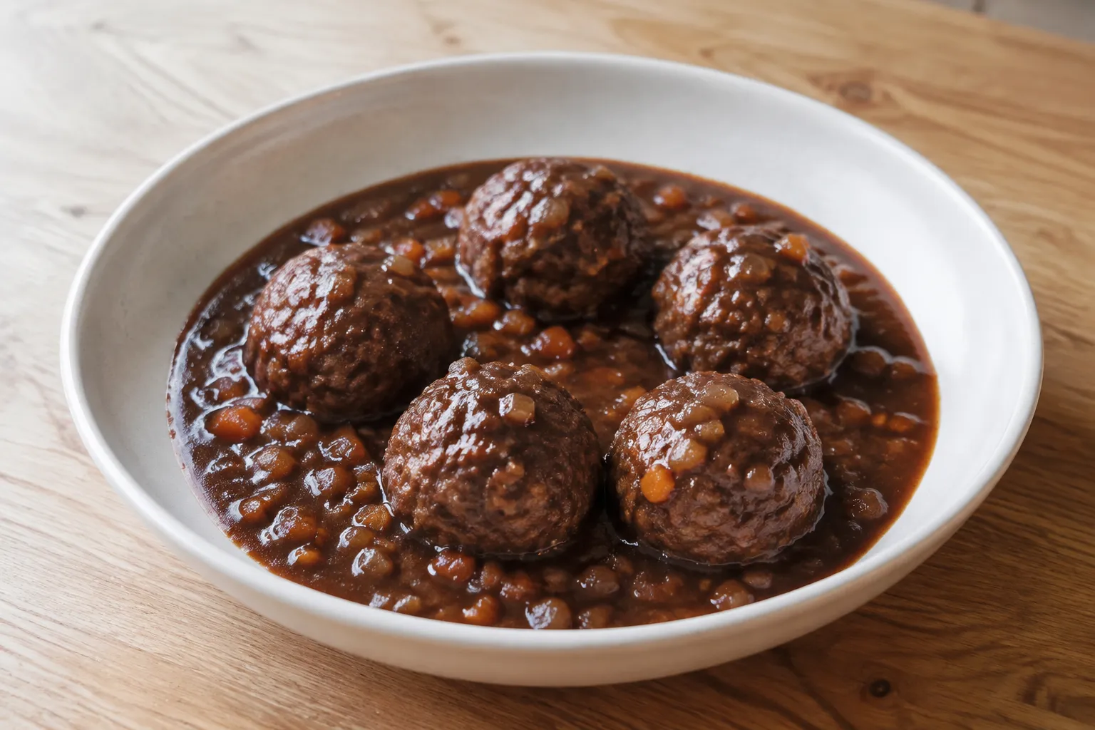 Albóndigas al vino tinto