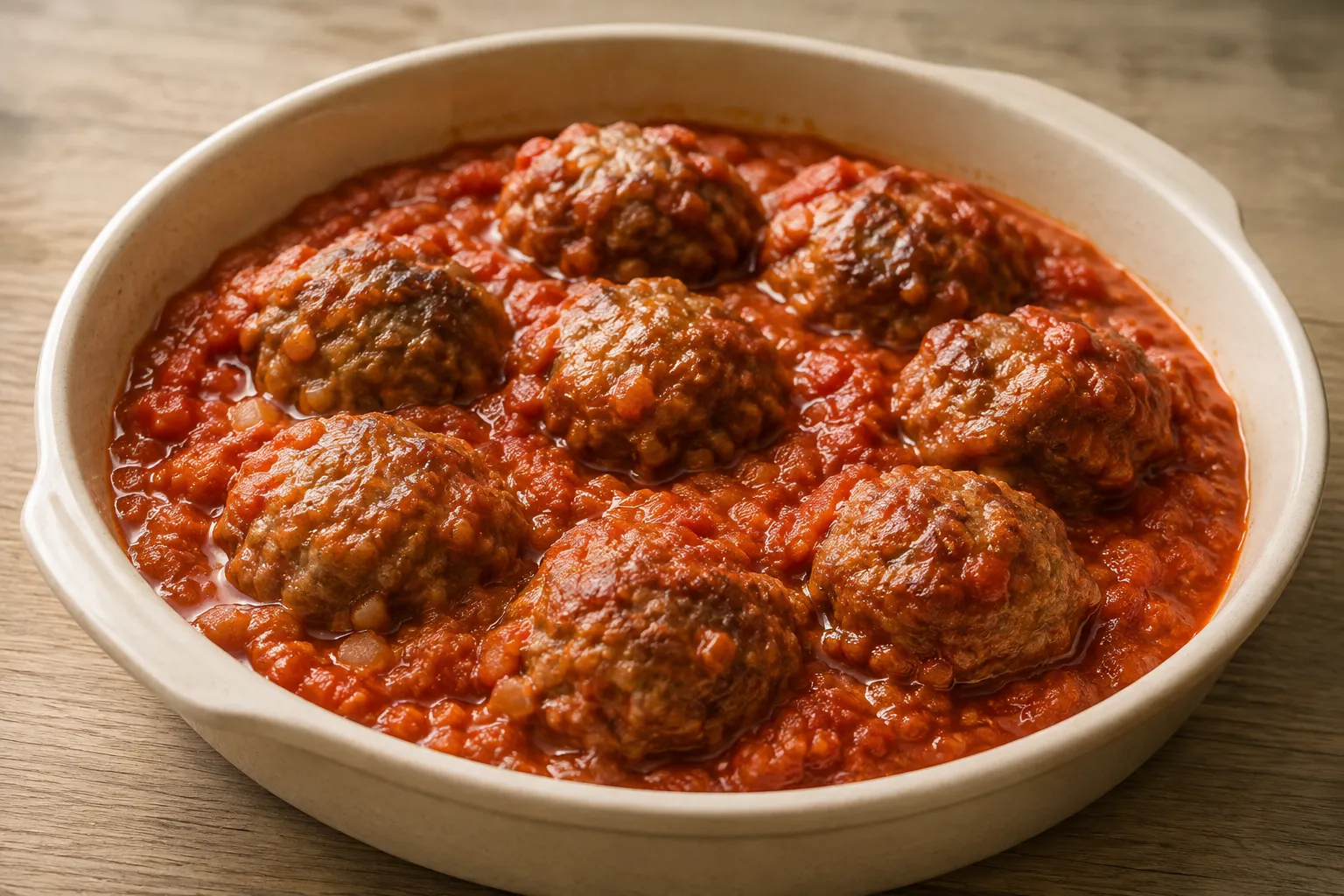 Albóndigas de ternera en salsa de tomate