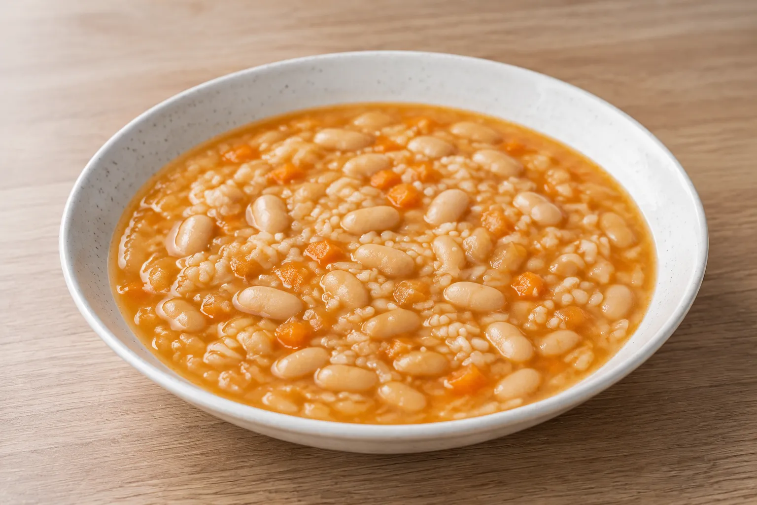Alubias blancas con arroz