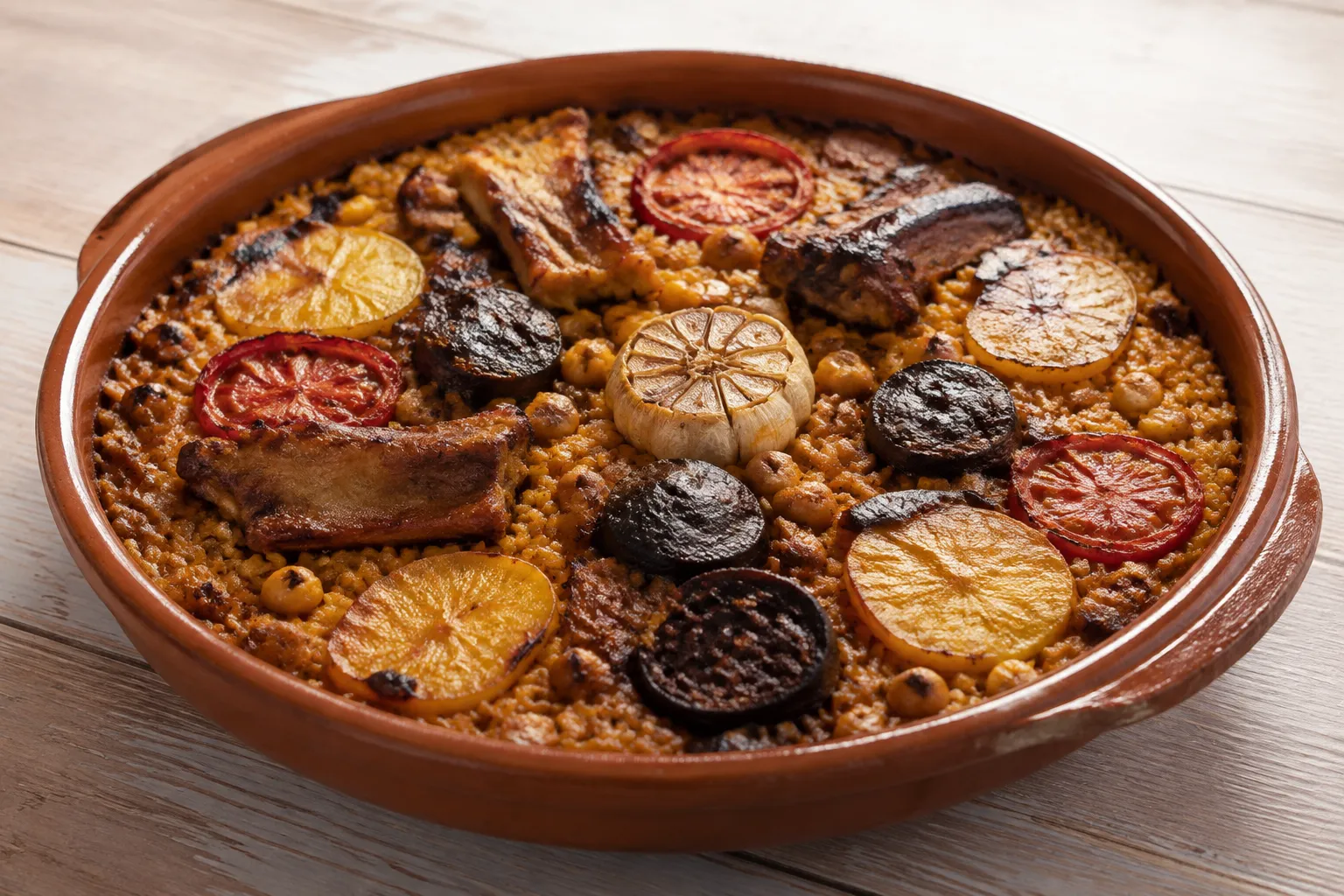 Arroz al horno a la valenciana