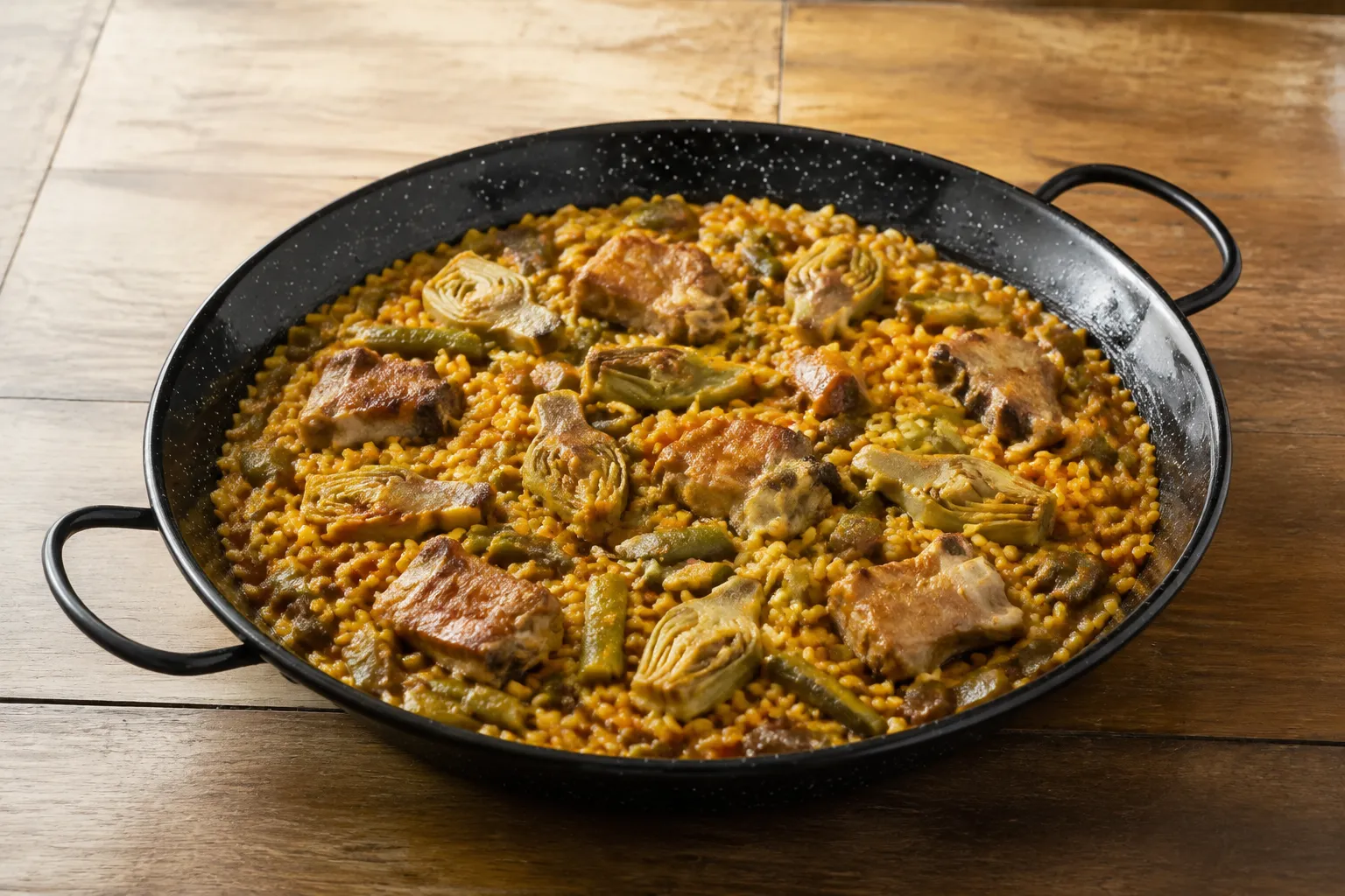 Arroz con costillas y verduras