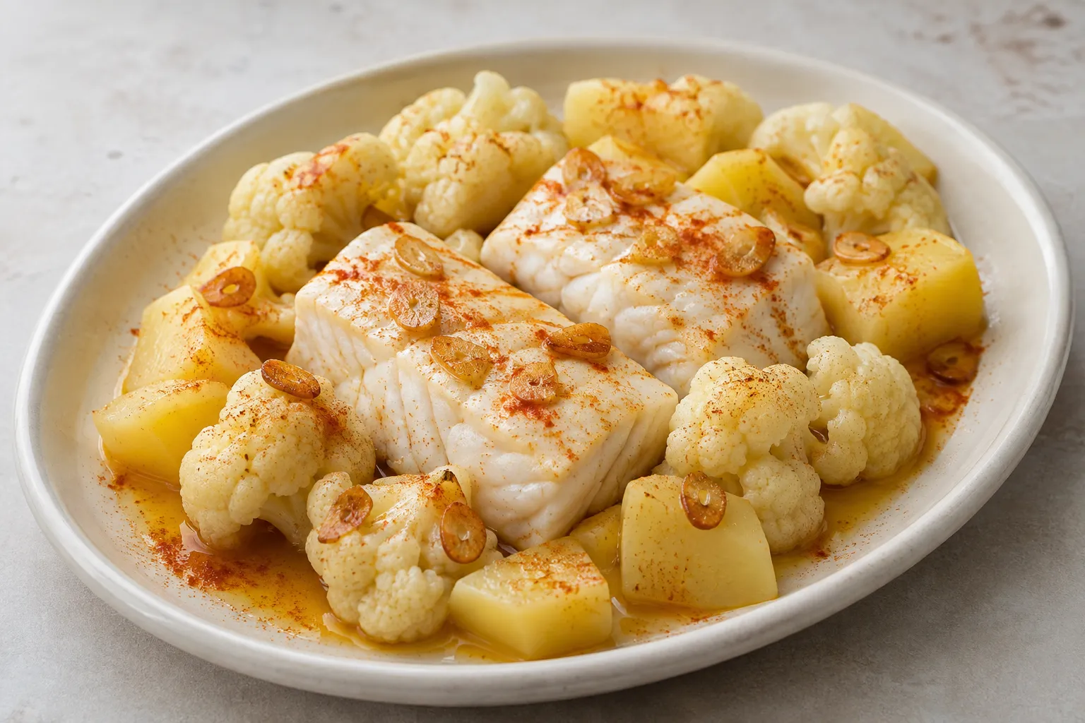 Bacalao con coliflor