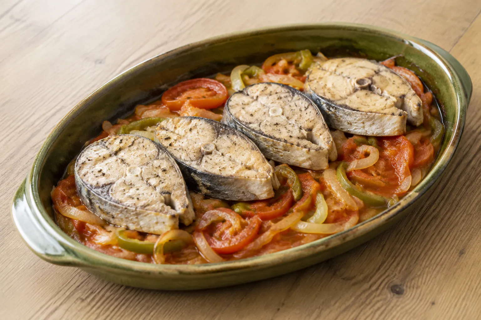 Bacoreta al horno