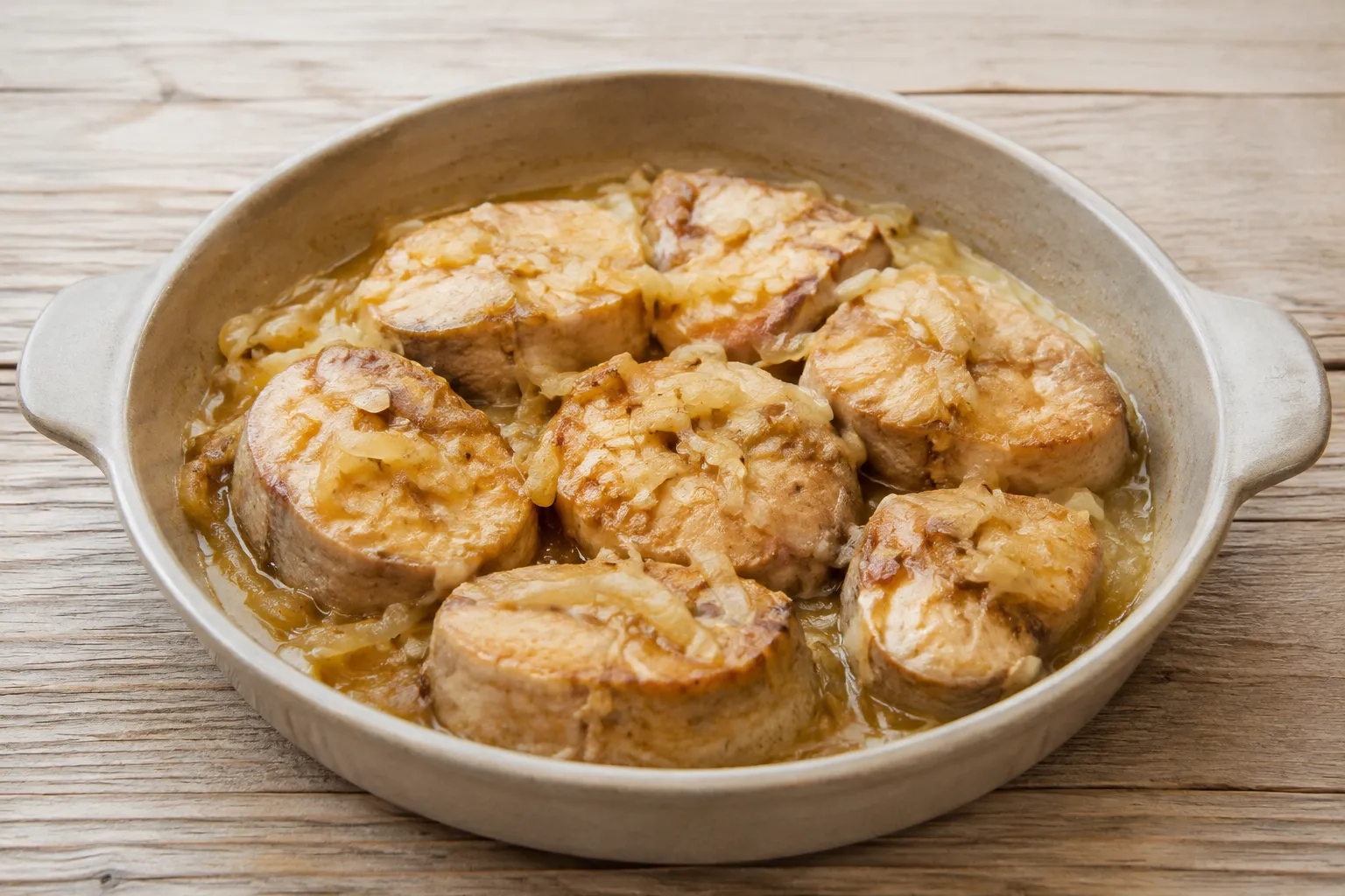 Bacoreta encebollada