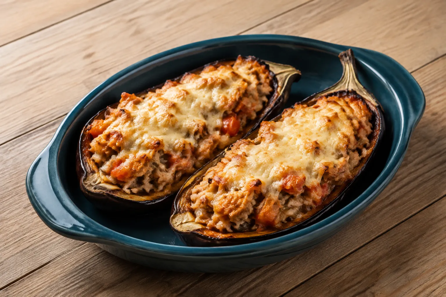 Berenjenas rellenas de atún