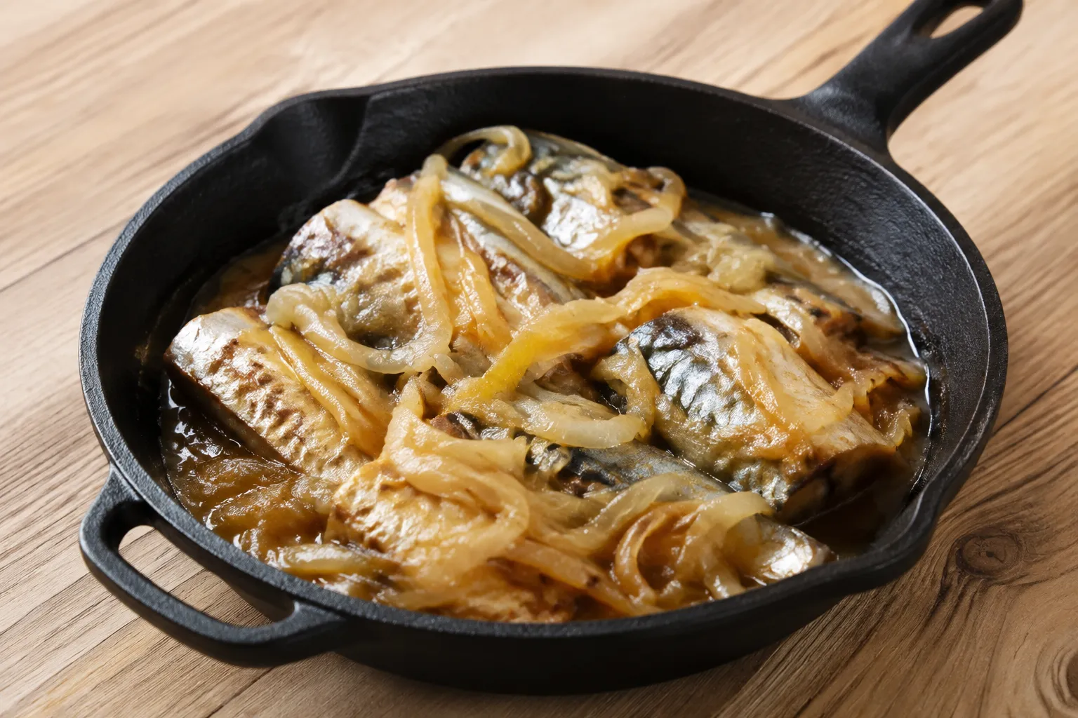 Caballa encebollada
