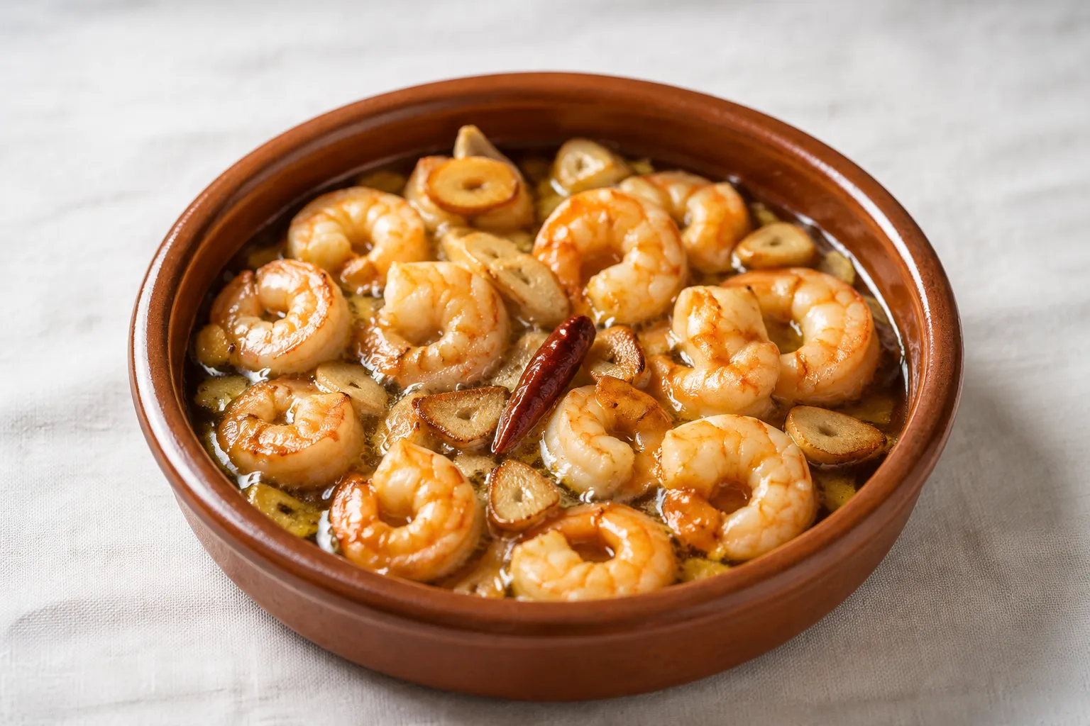 Camarones al ajillo