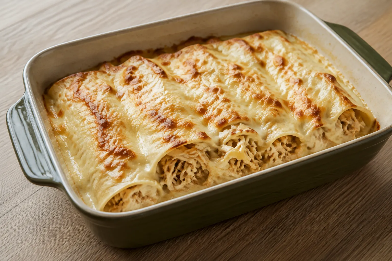 Canelones de pollo