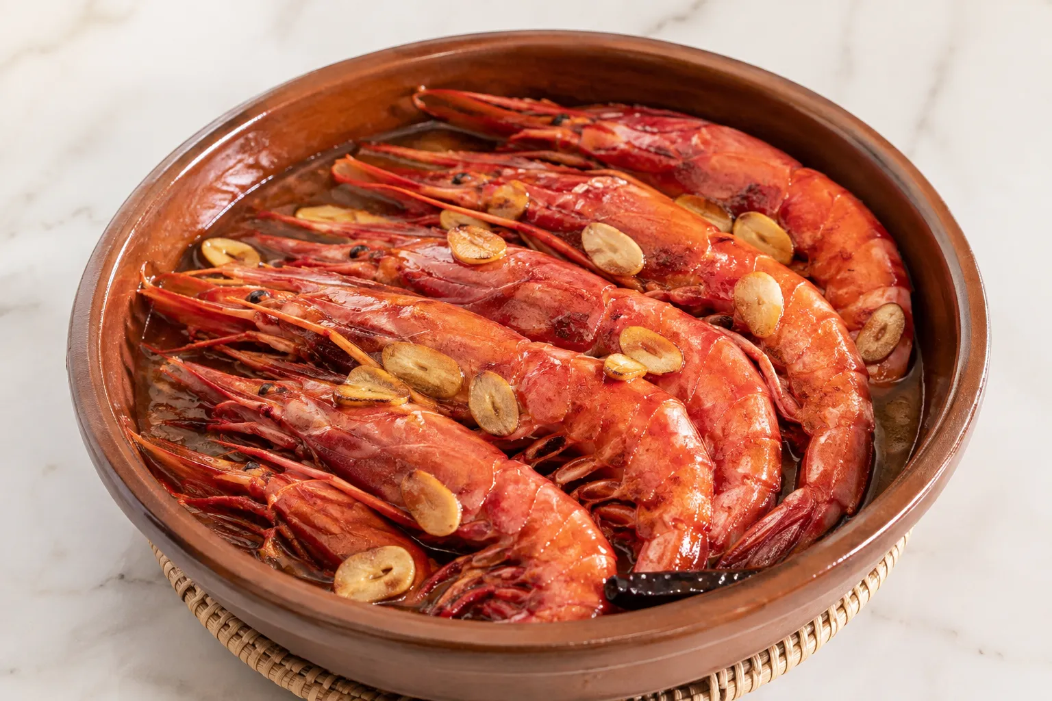 Una receta sencilla para hacer carabineros al ajillo