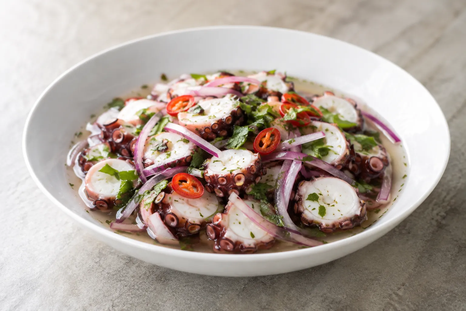 Pulpo en ceviche
