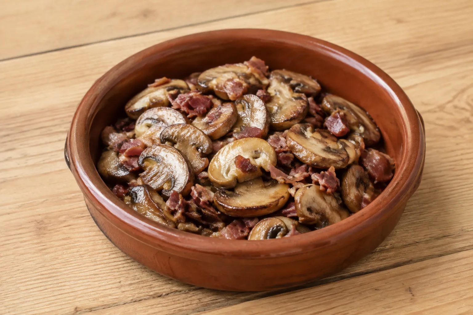 Imagen de la receta Champiñones con jamón