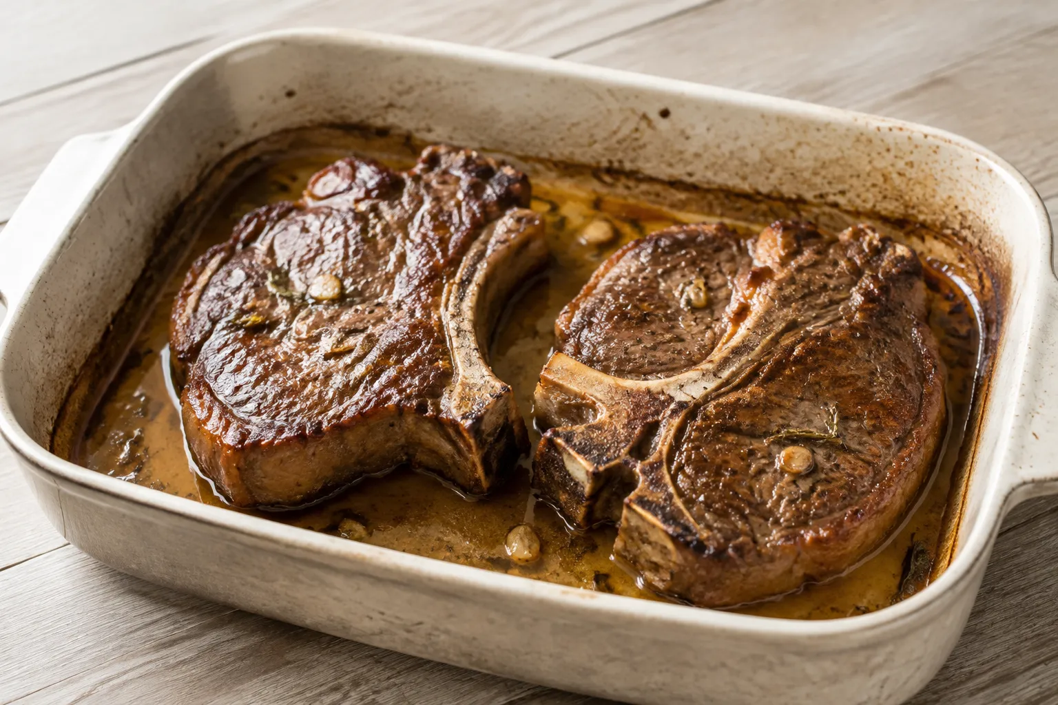 Chuletas de ternera al horno