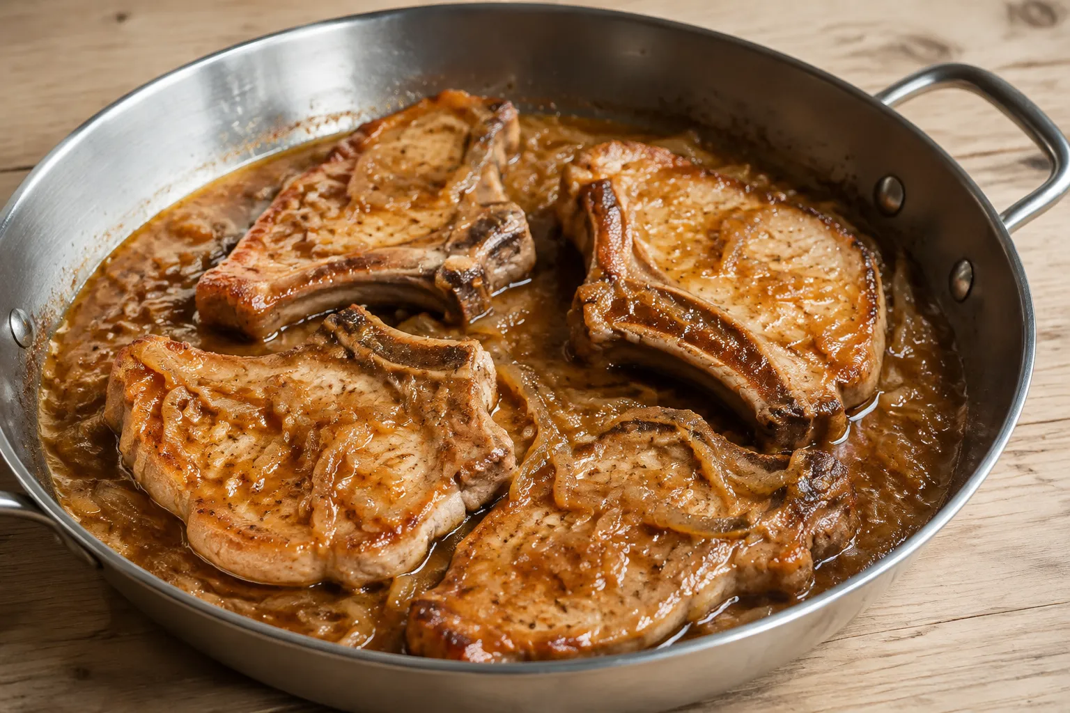 Chuletas de cerdo a la cerveza