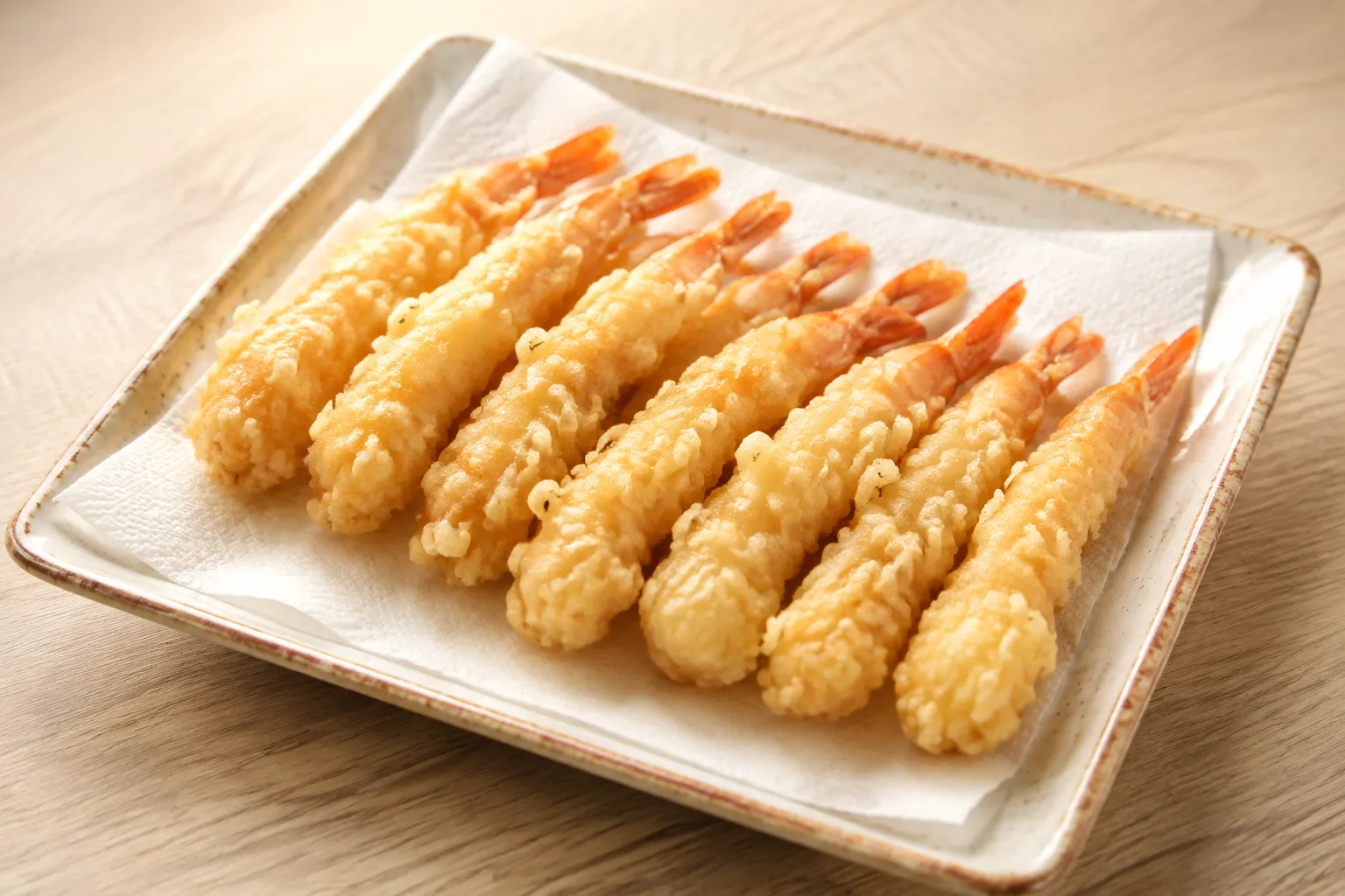 Cigalas en tempura
