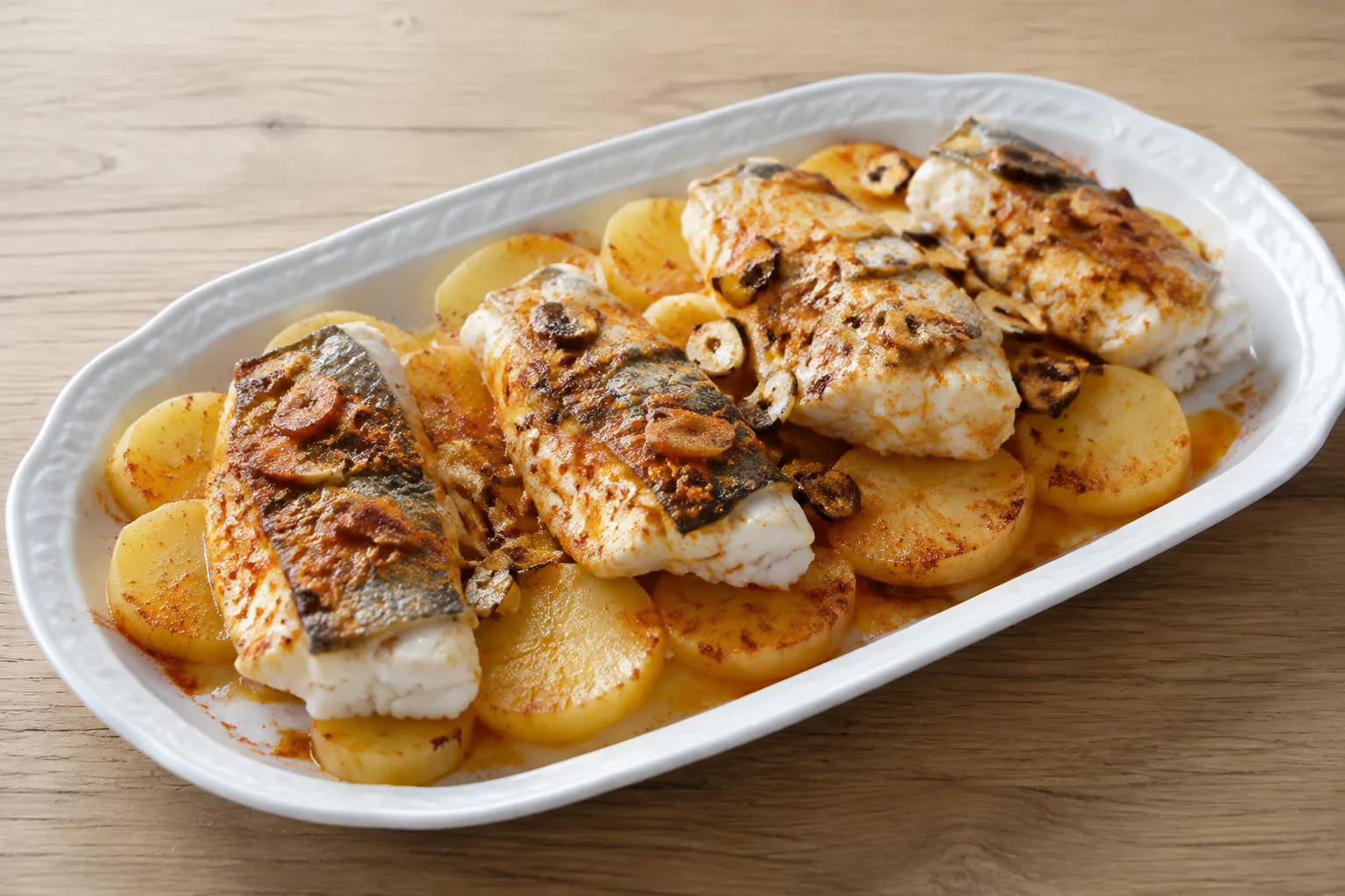 Imagen de la receta Corvina a la gallega