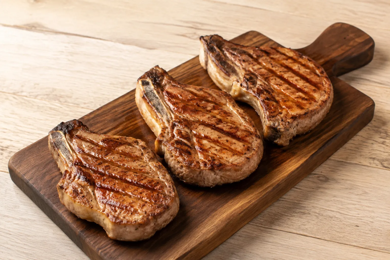 Chuleta de cerdo a la parrilla