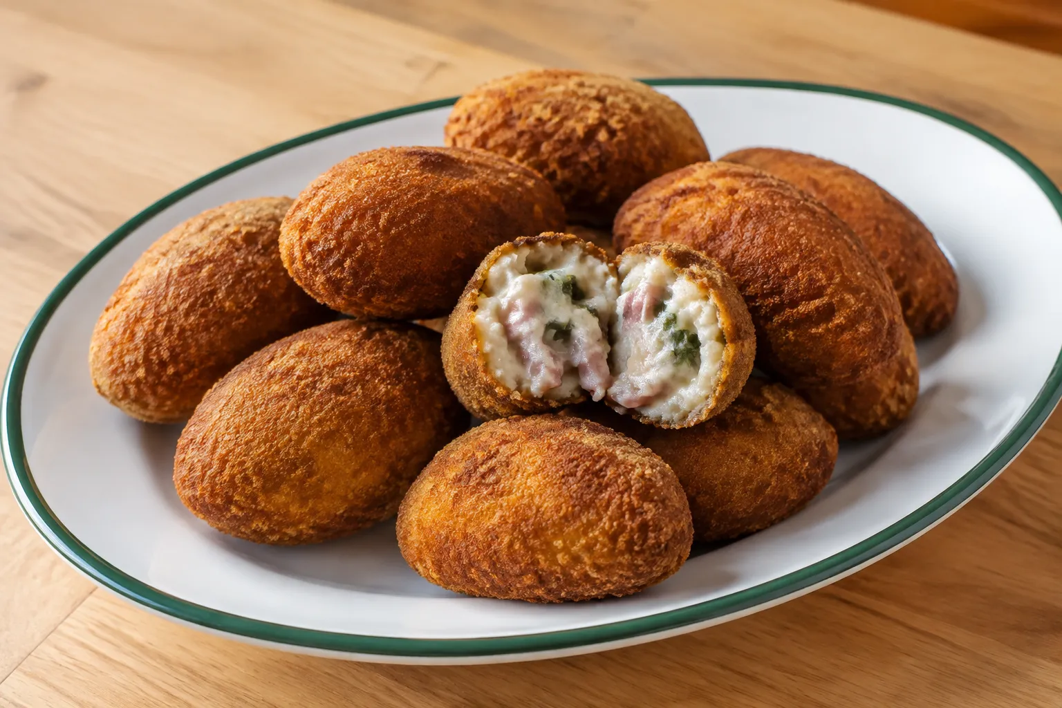 Croquetas de lacón y grelos