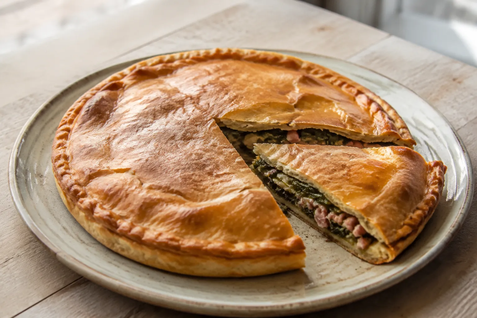 Empanada de lacón con grelos