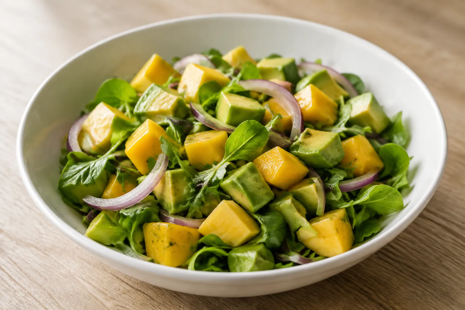 Ensalada de mango y aguacate