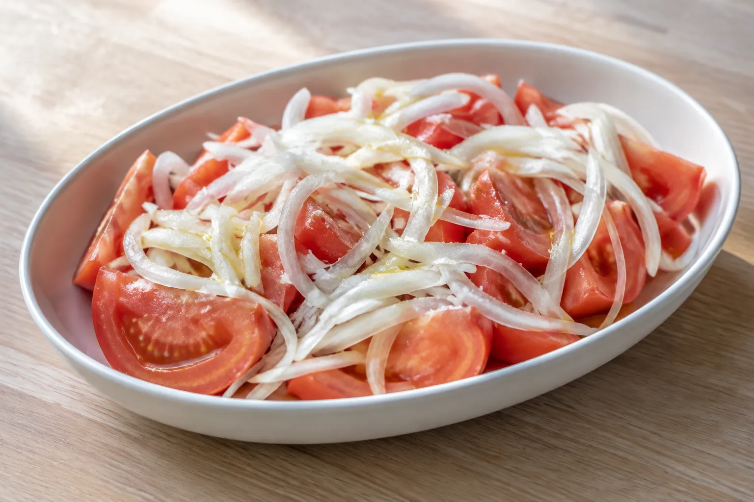 Ensalada de tomate y cebolla