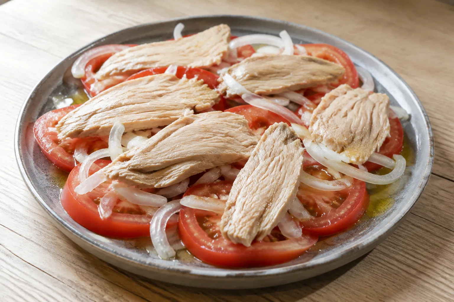 Imagen de la receta Ensalada de ventresca de bonito y tomate