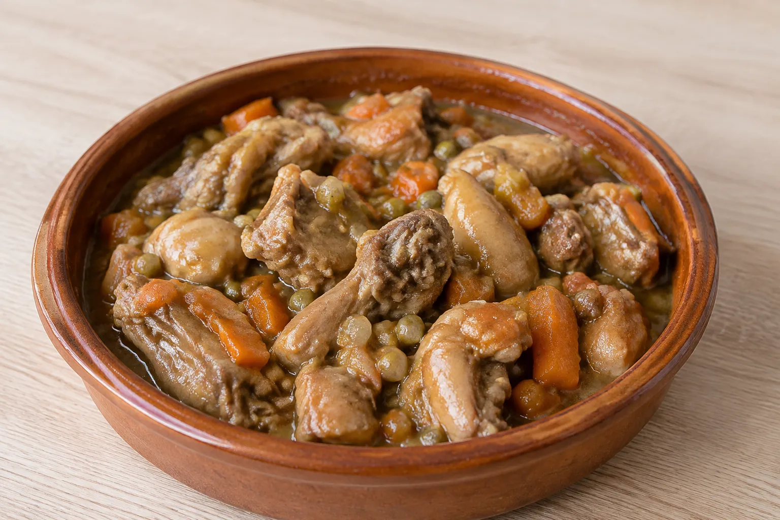 Estofado de conejo con verduras