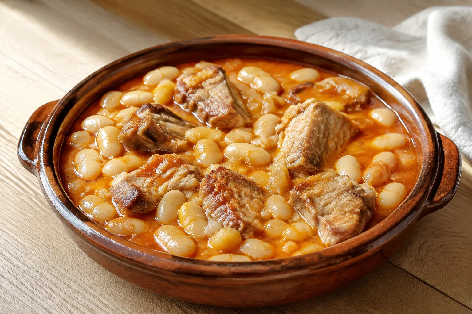 Fabas con costilla de cerdo