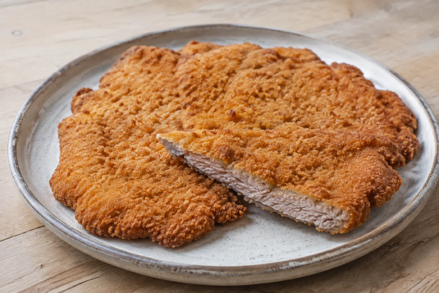 Filete de ternera empanado