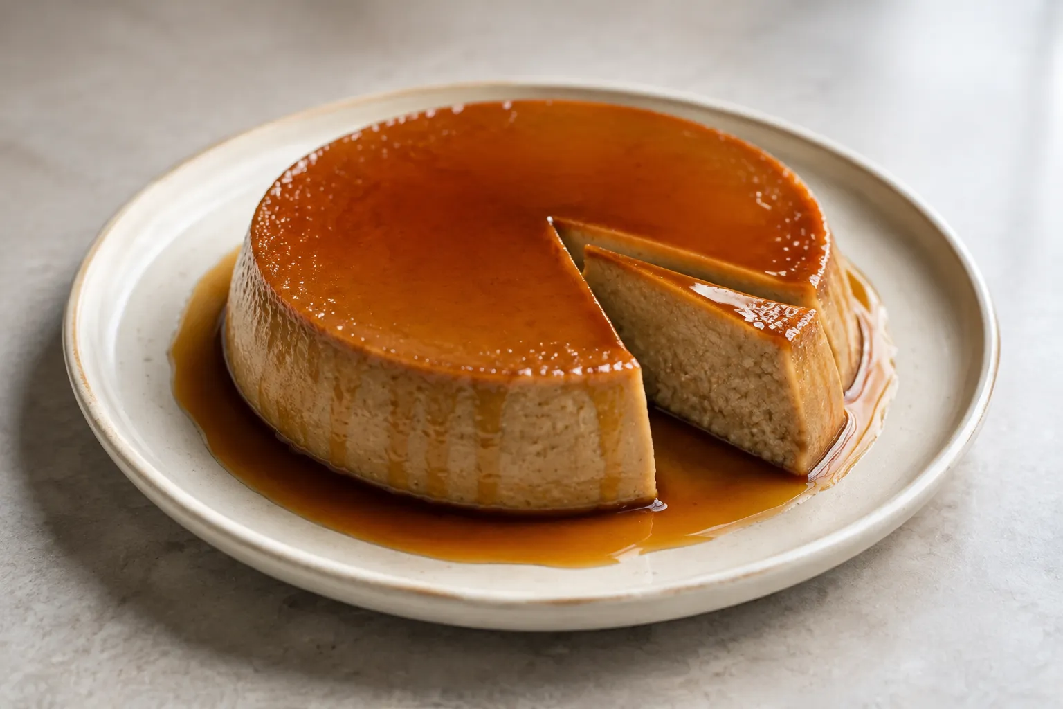 Flan de castañas