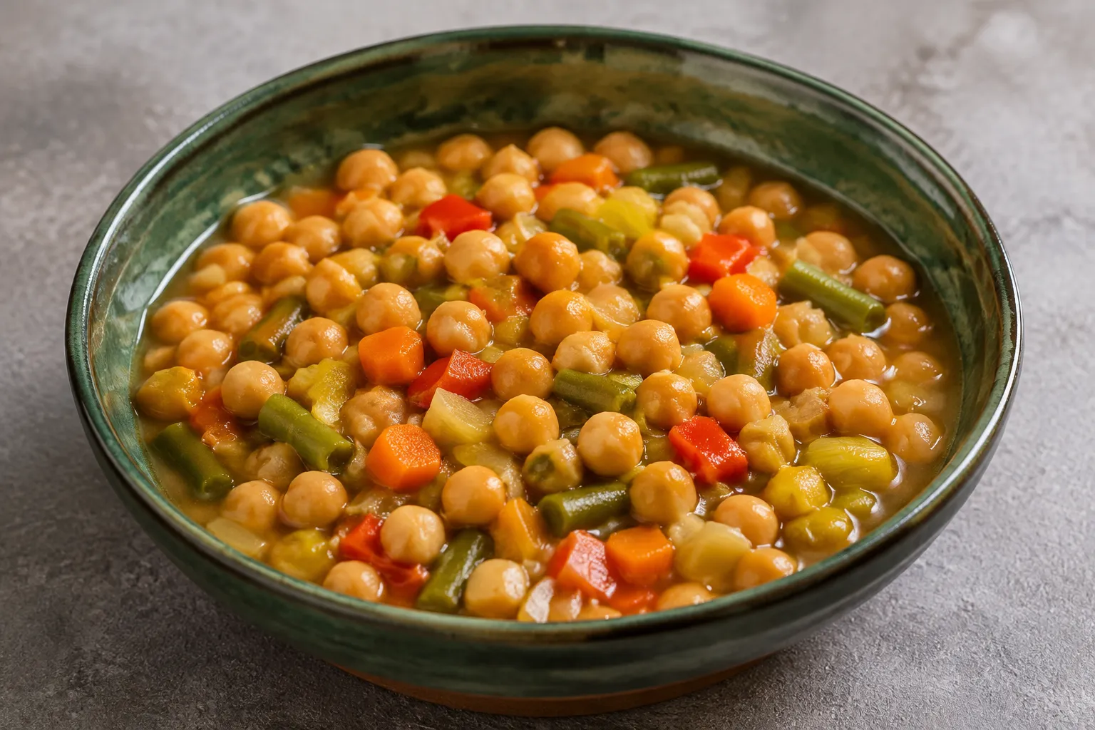 Garbanzos con verduras