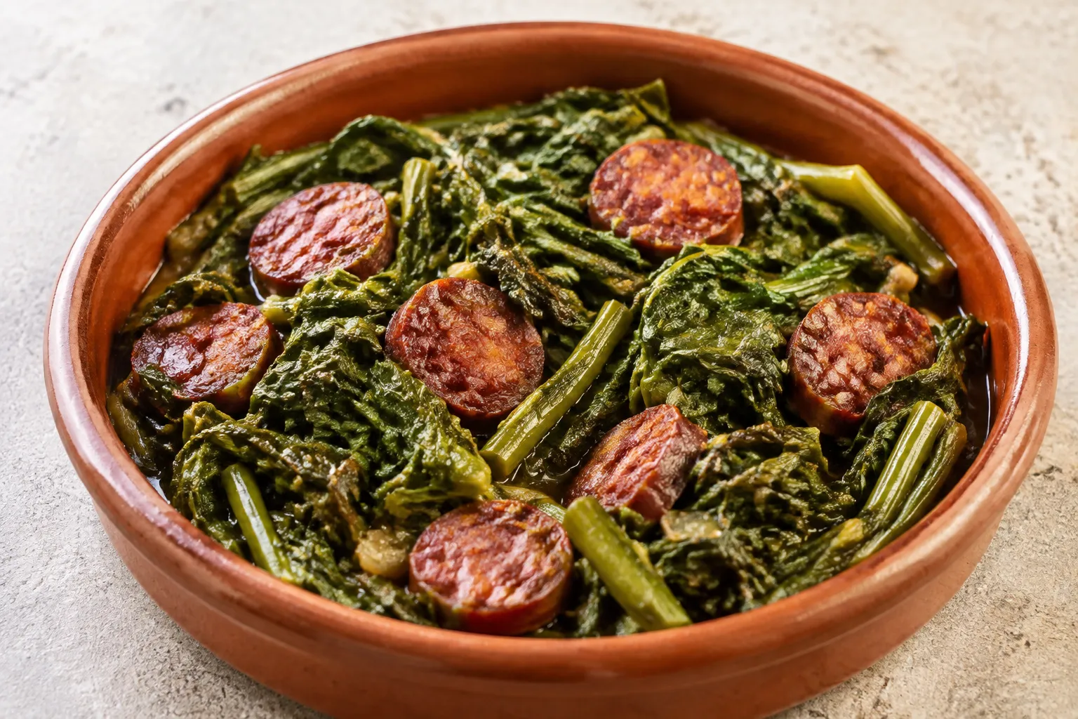 Imagen de la receta Grelos con chorizo