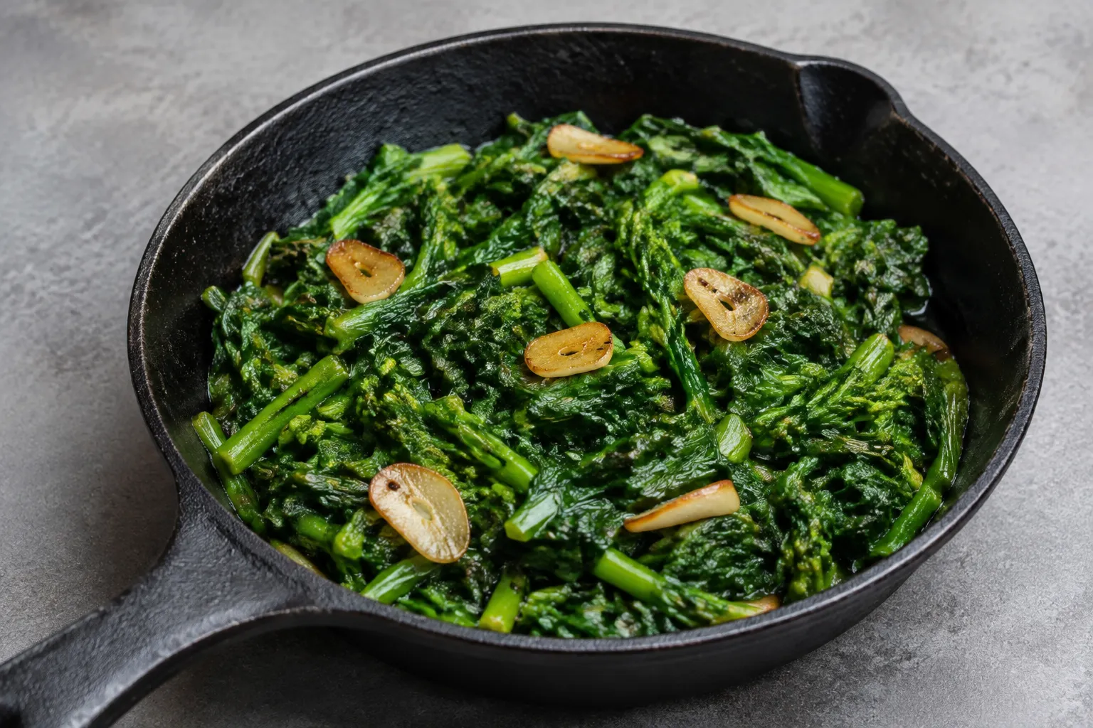 Imagen de la receta Grelos salteados con ajo