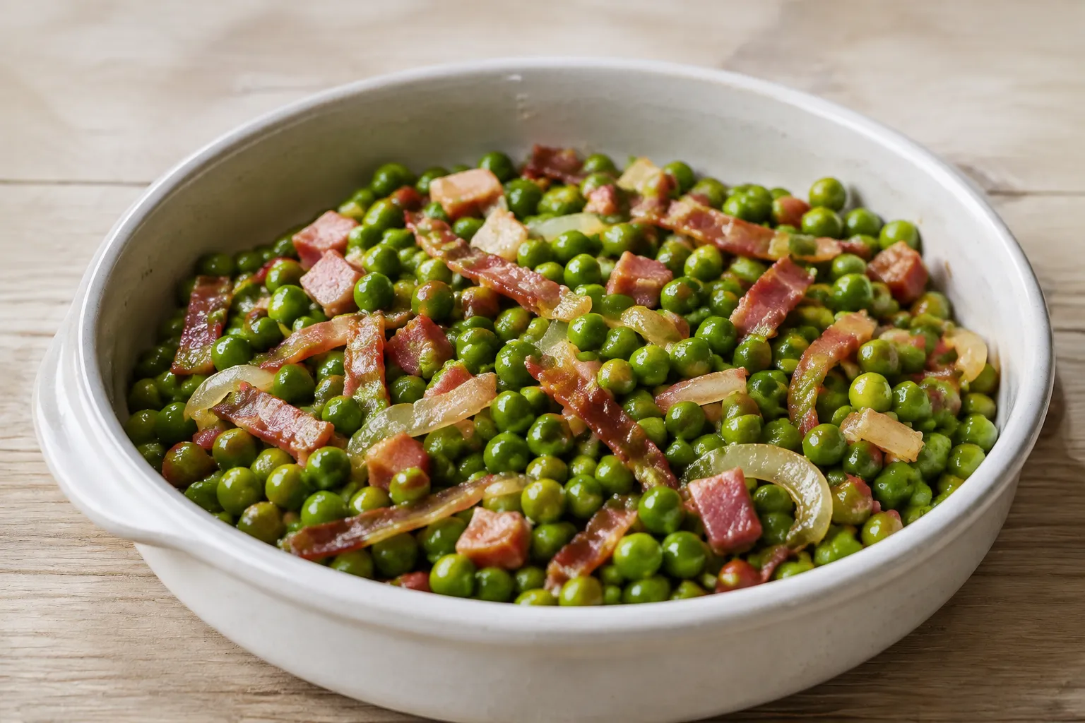 Guisantes con jamón