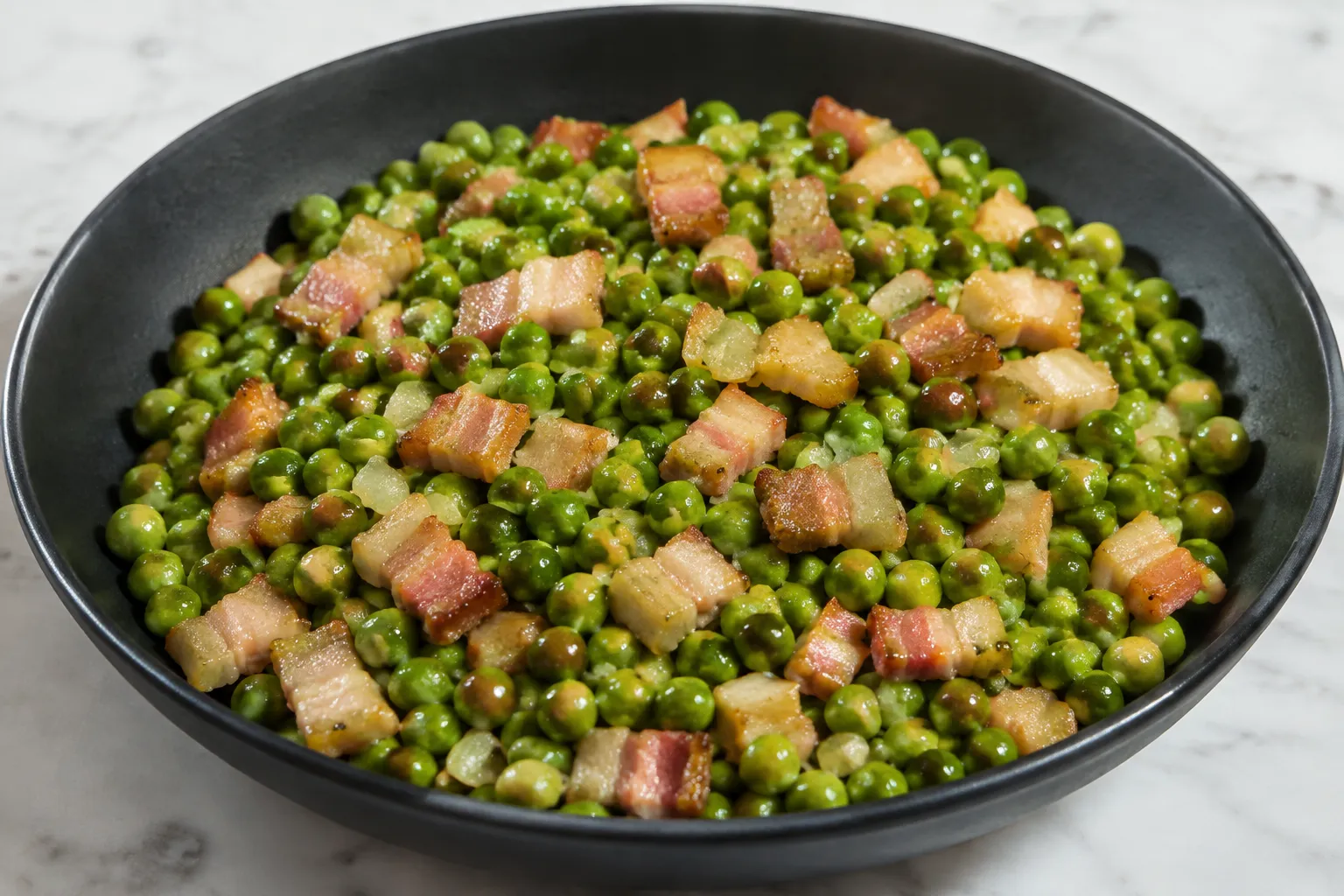 Guisantes con panceta
