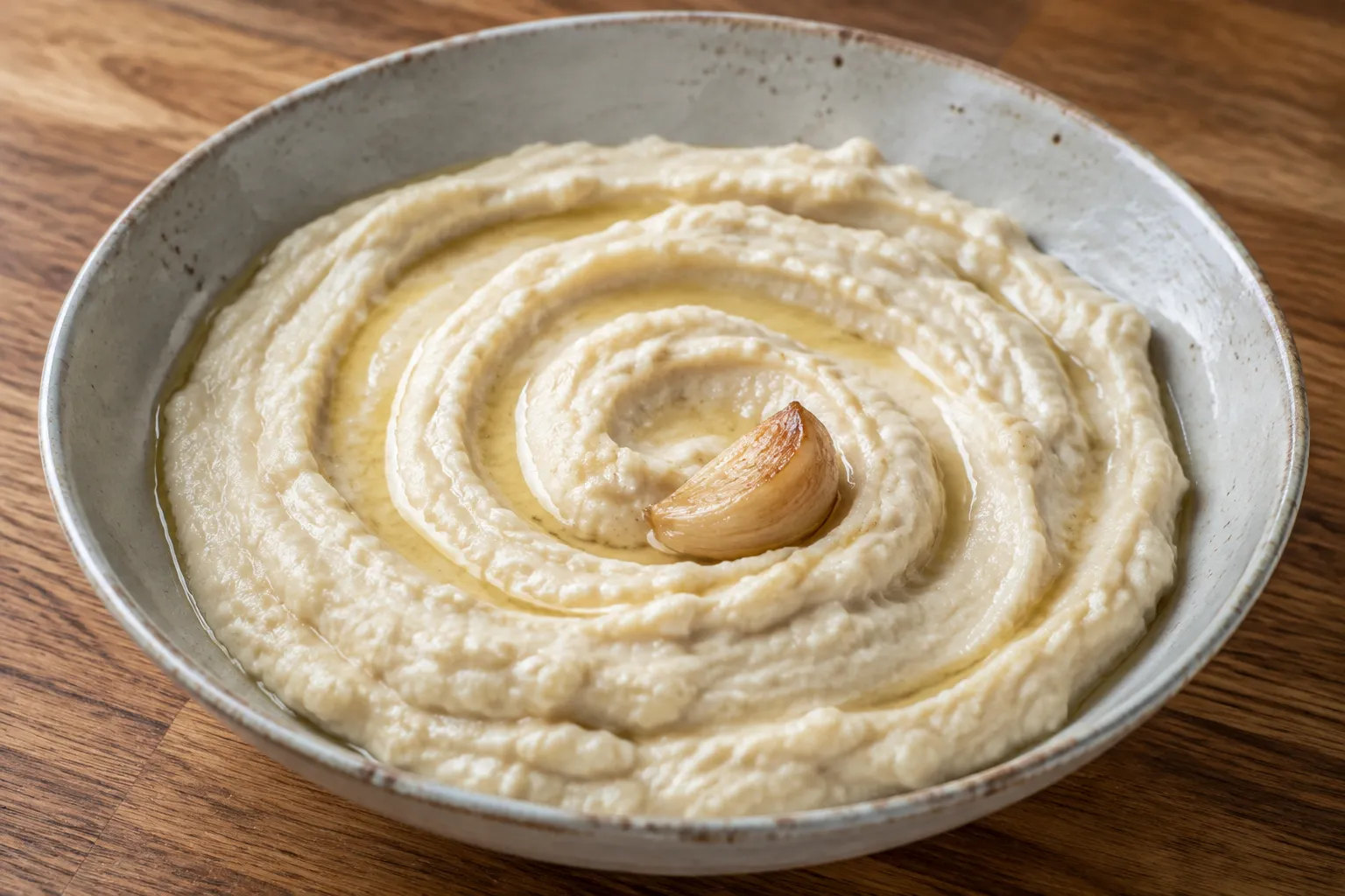 Imagen de la receta Hummus de alubias blancas con ajo asado