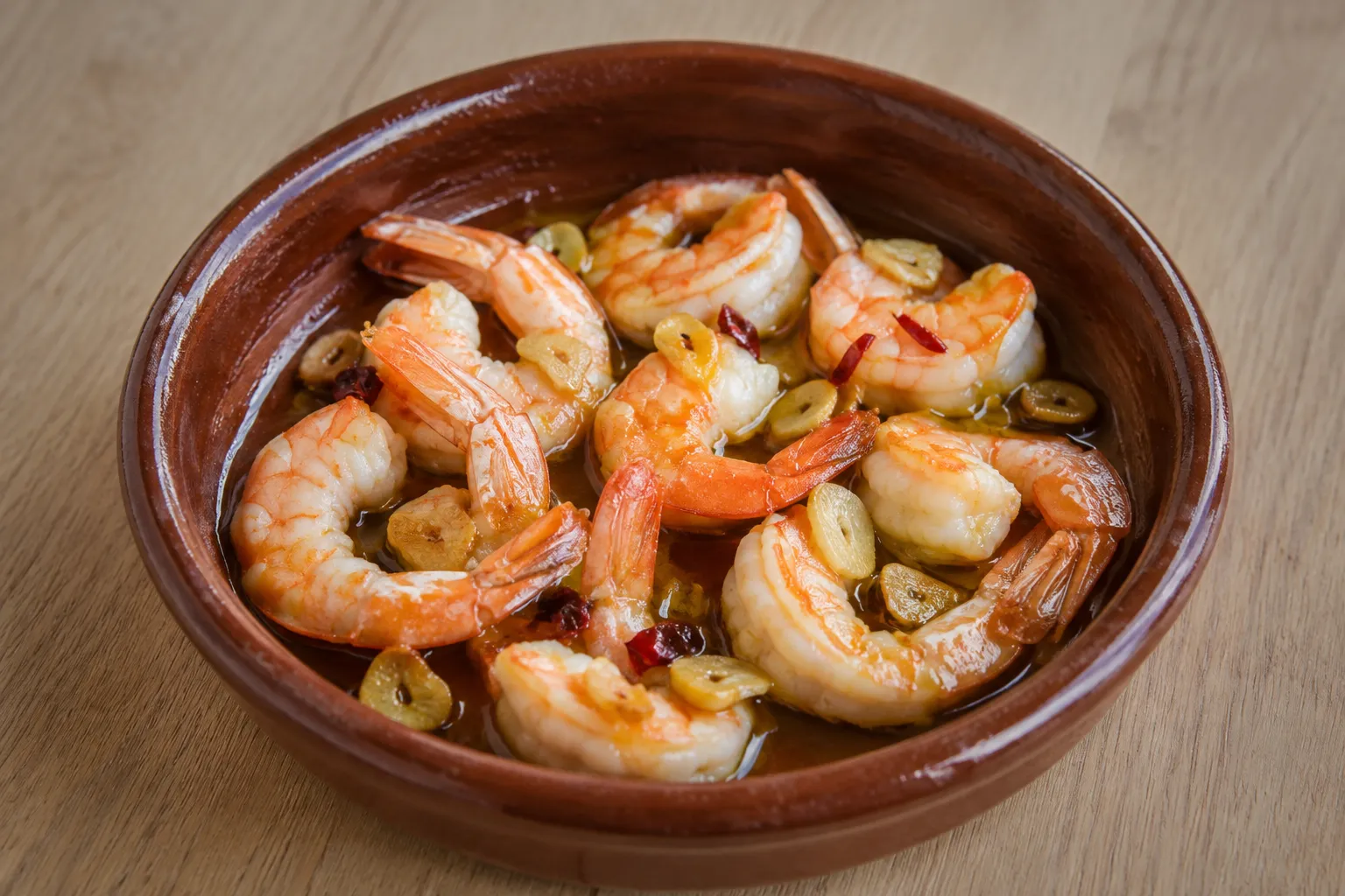 Langostinos al ajillo