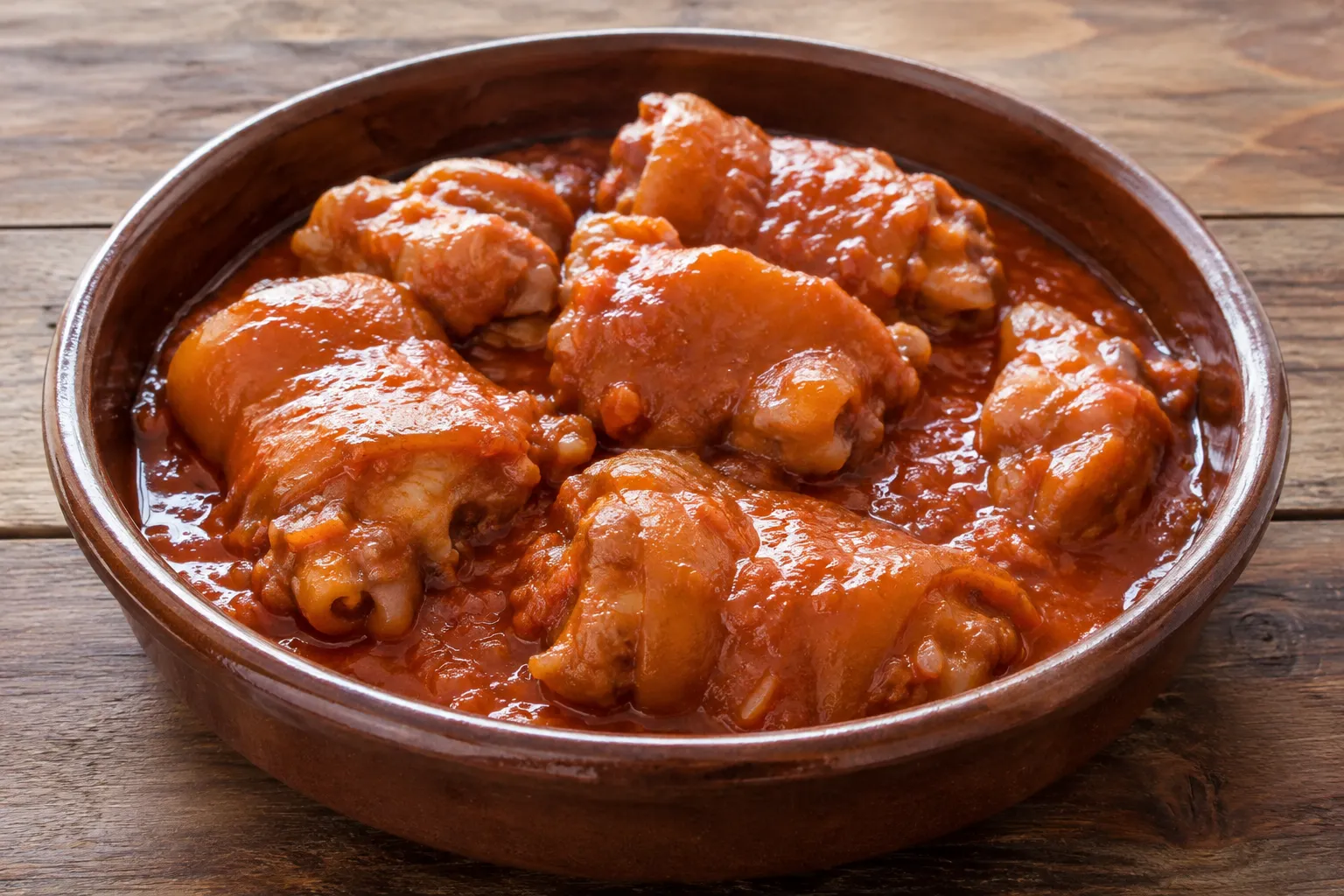 Manitas de cerdo guisadas