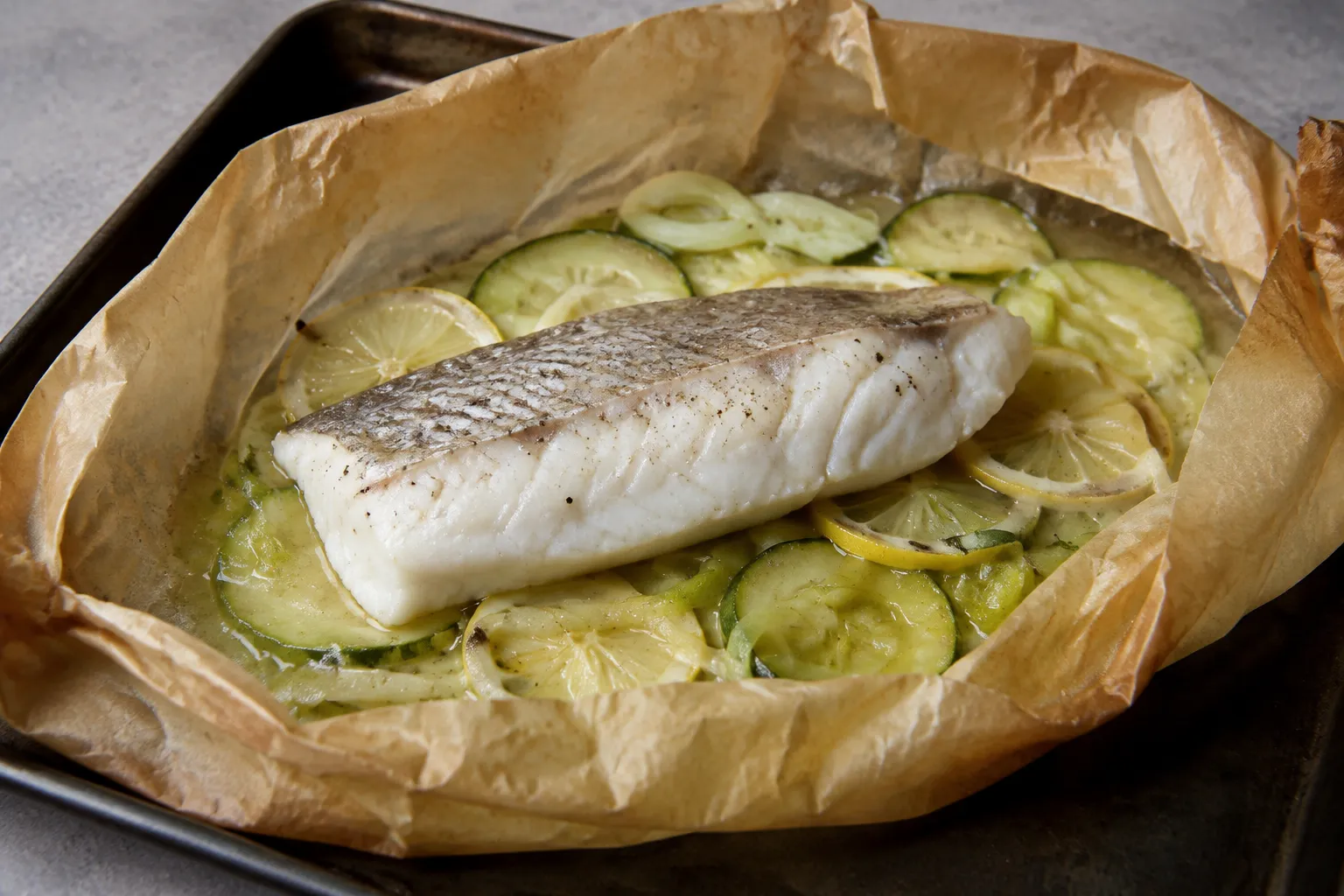 Merluza en papillote
