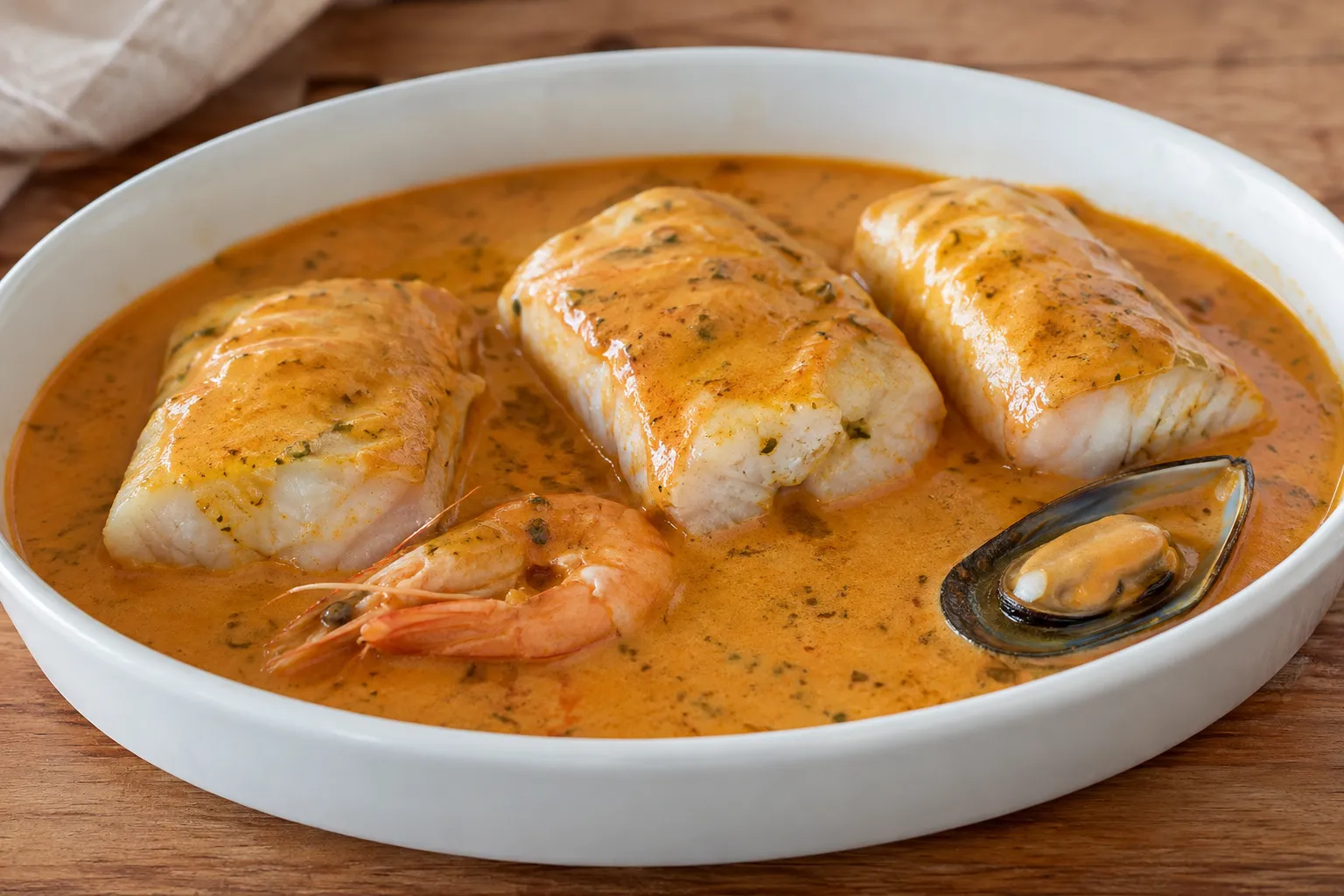 Merluza en salsa de marisco
