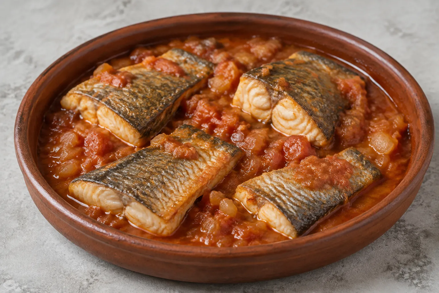 Merluza en salsa de tomate
