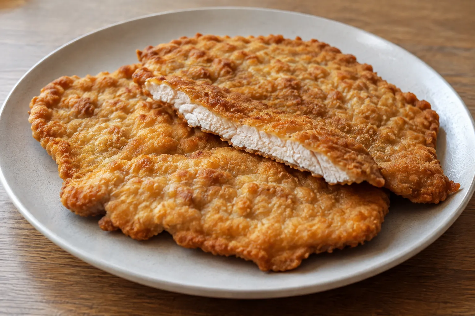 milanesa de pollo empanada