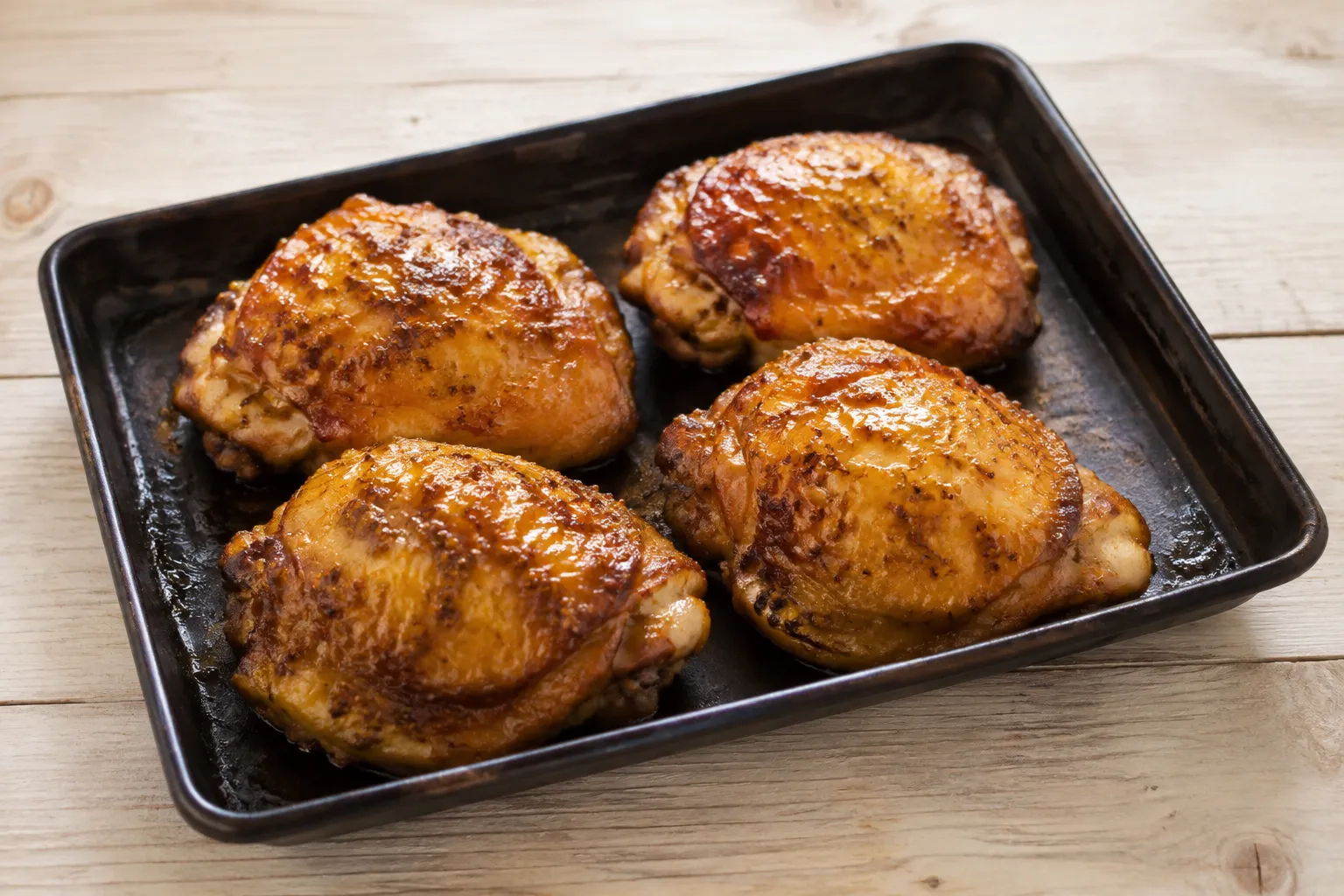 Imagen de la receta Muslos de pollo con miel y mostaza