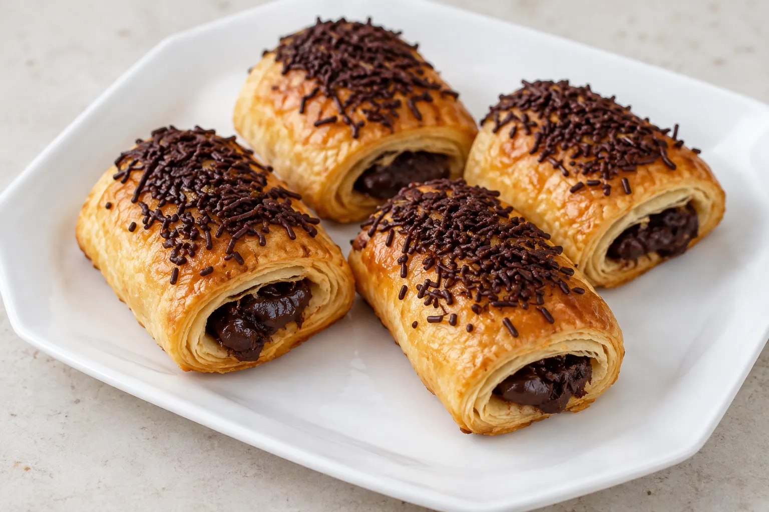 Napolitanas de chocolate