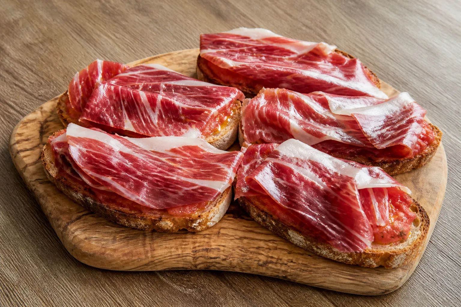 Pan con tomate y jamon iberico