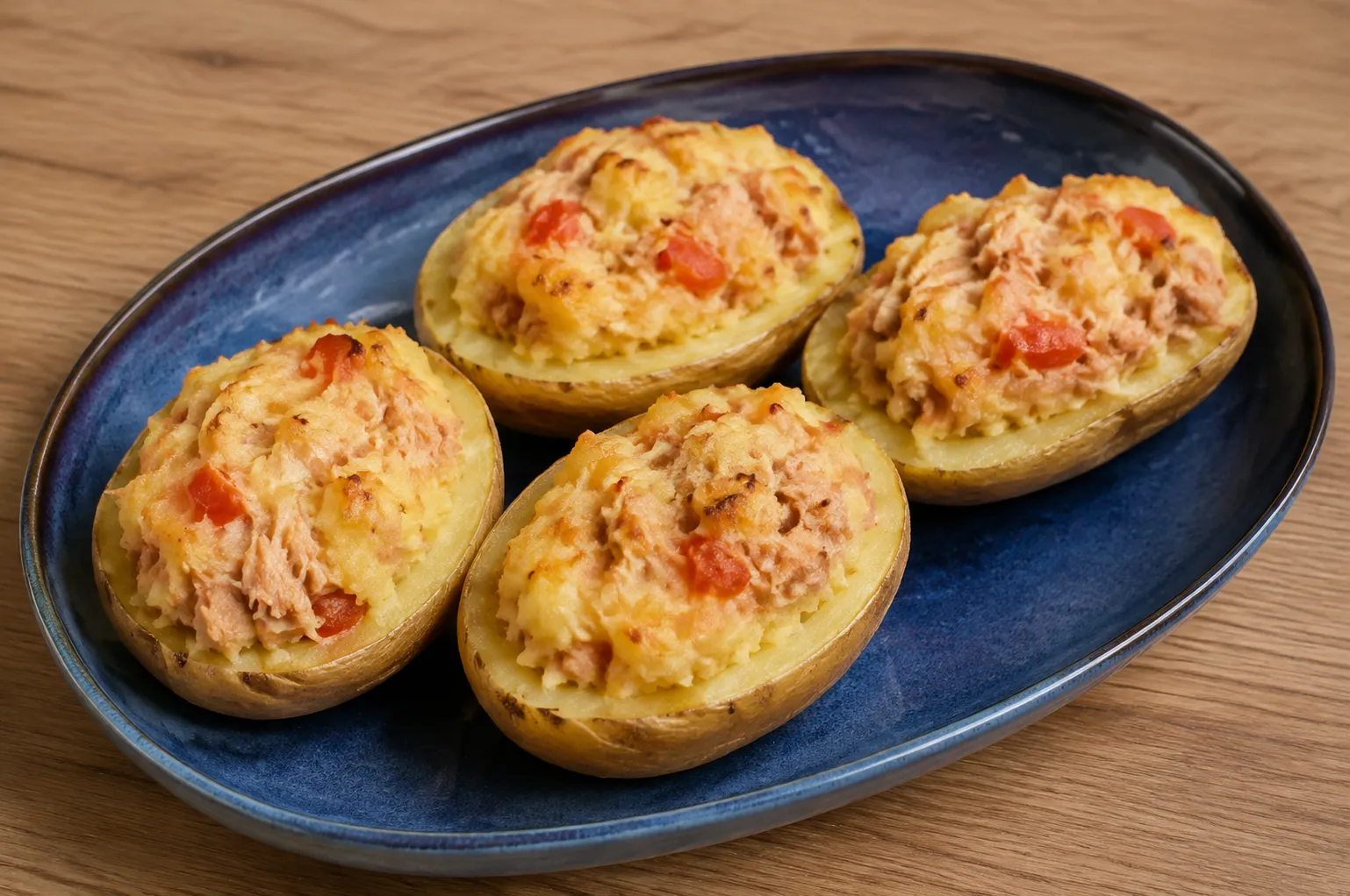Patatas rellenas de atún