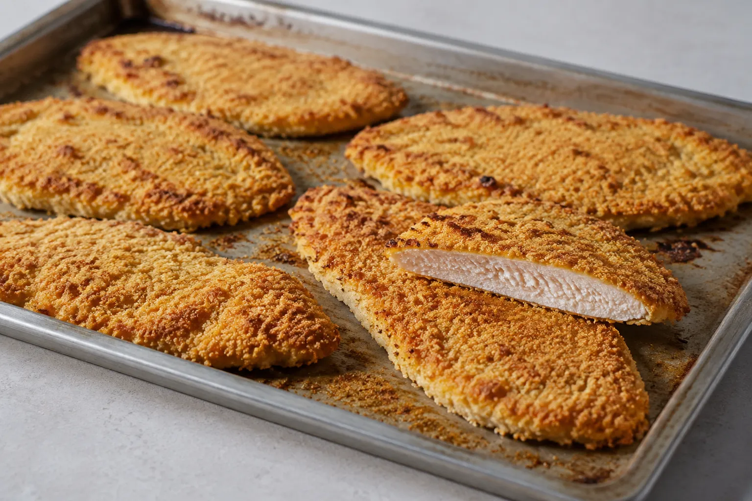 Milanesa de pollo al horno